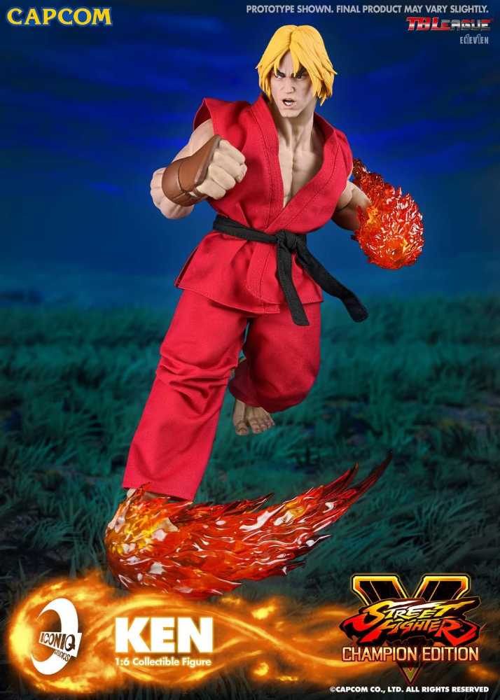 Ken Masters, Street Fighter V: Champion Edition (IQGS-04) - IconiQ Studios (Street Fighter V (2016)) action figure collectible - Main Image 3
