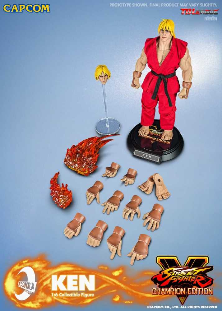 Ken Masters, Street Fighter V: Champion Edition (IQGS-04) - IconiQ Studios (Street Fighter V (2016)) action figure collectible - Main Image 4