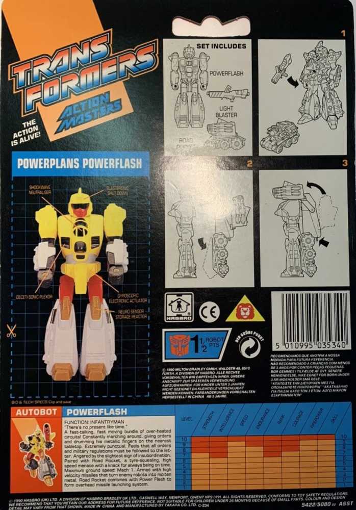G1 Action Masters Powerflash - Takara (Transformers - Generation 1) action figure collectible - Main Image 2