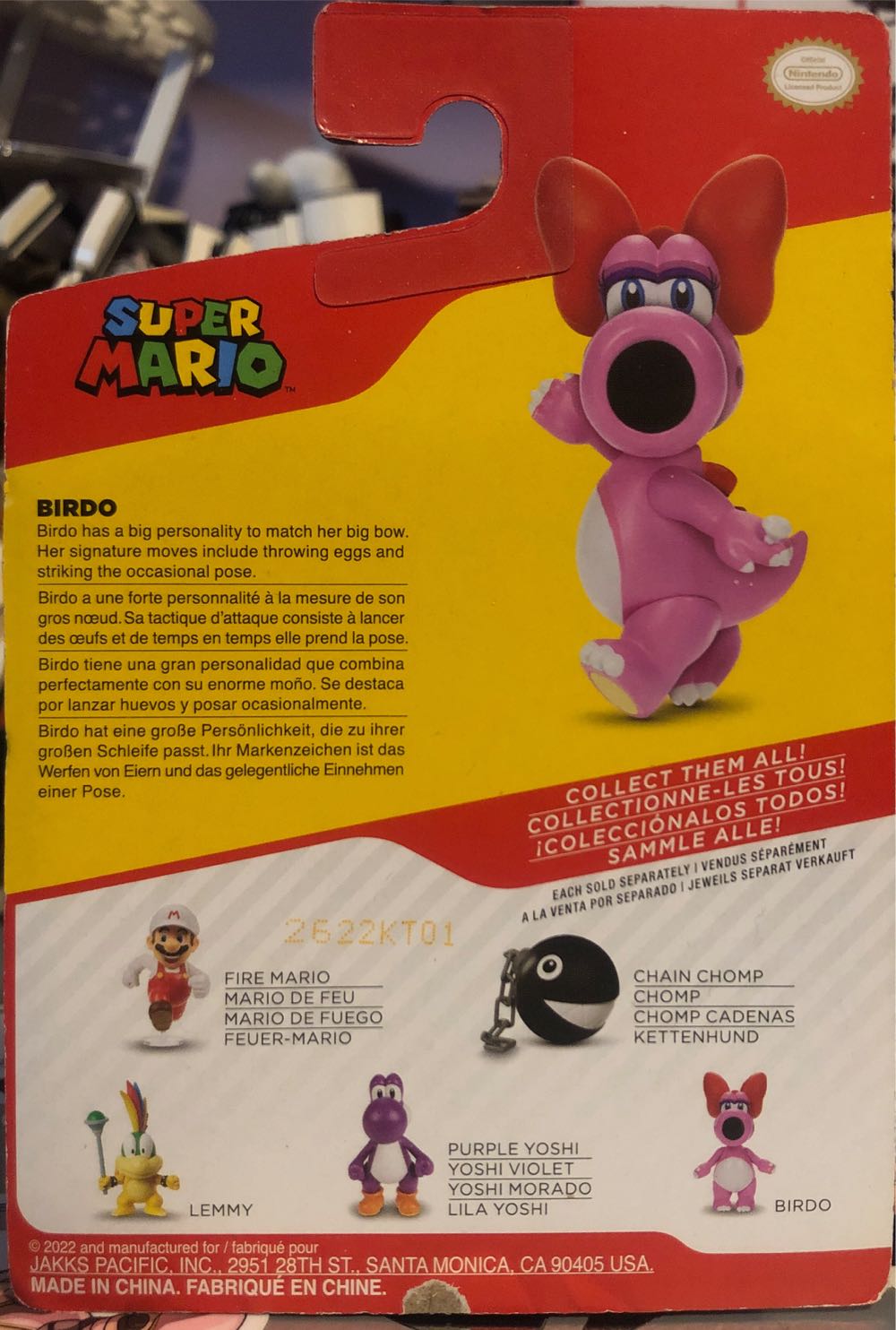 Super Mario Jakks Pacific 2.5” Birdo - Jakks Pacific, Inc action figure collectible [Barcode 192995415775] - Main Image 2