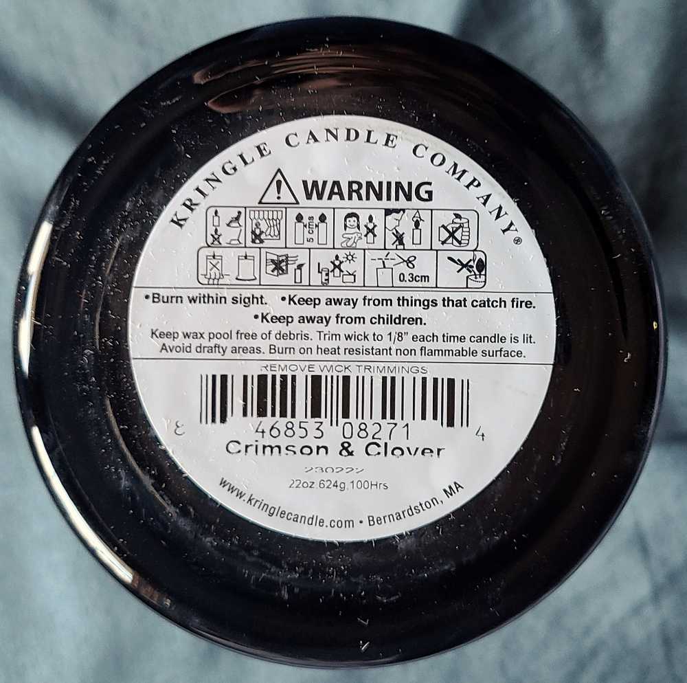 CANDLE: Reserve Line Kringle Candle Crimson & Clover 2023 - Kringle Candle (Kringle Exclusive Candles) action figure collectible [Barcode 846853082714] - Main Image 2