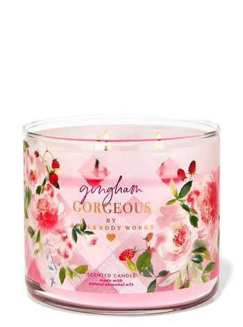 CANDLE: Valentine’s Day Bath & Body Works Gingham Gorgeous 2023 - Bath & Bodyworks Candle (Valentine’s Day Candles) action figure collectible [Barcode 667558326862] - Main Image 4