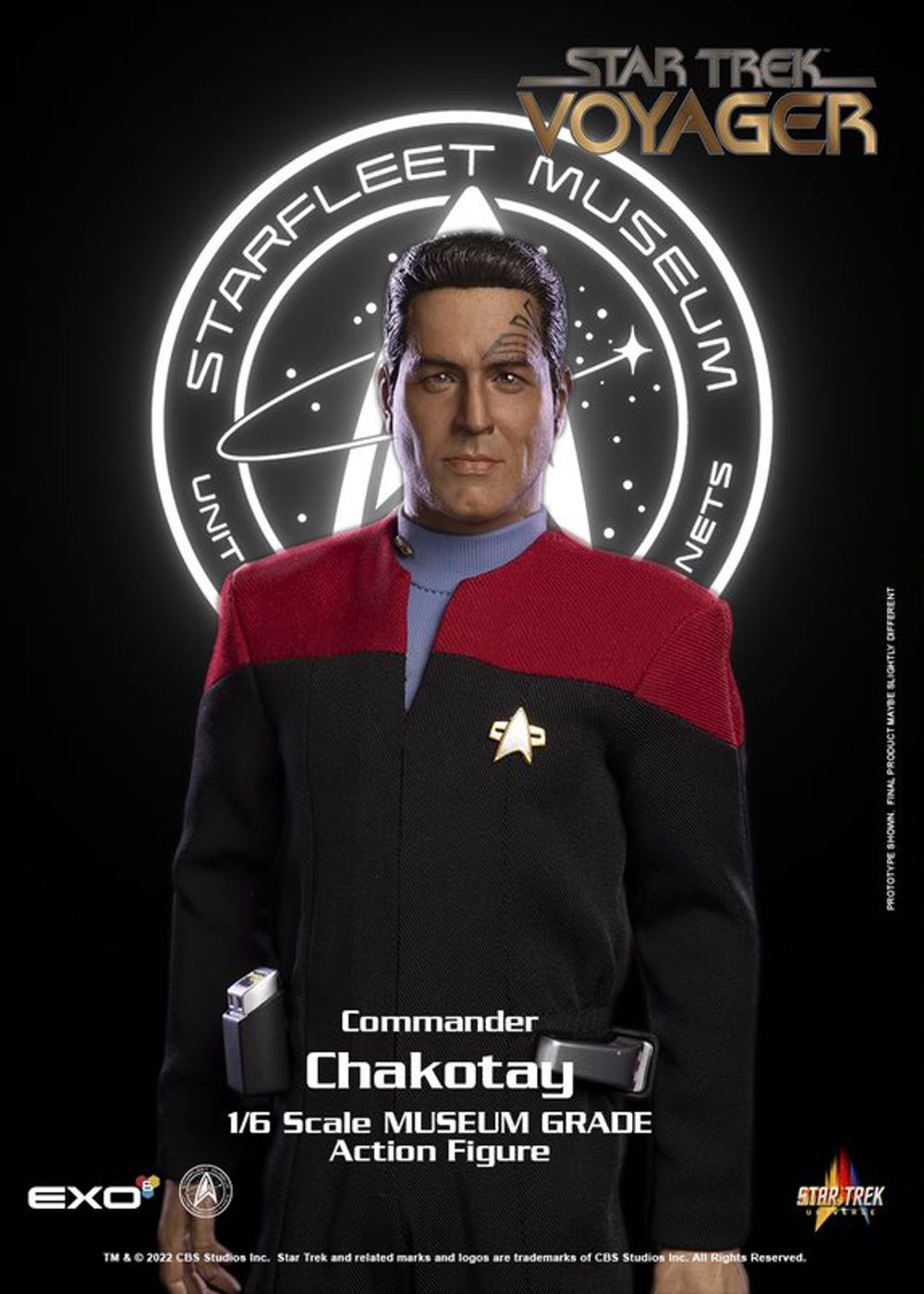 EXO-6 - Star Trek - COMMANDER CHAKOTAY - Voyager  - EXO-6 (Star Trek Universe) action figure collectible [Barcode 656382801010] - Main Image 2