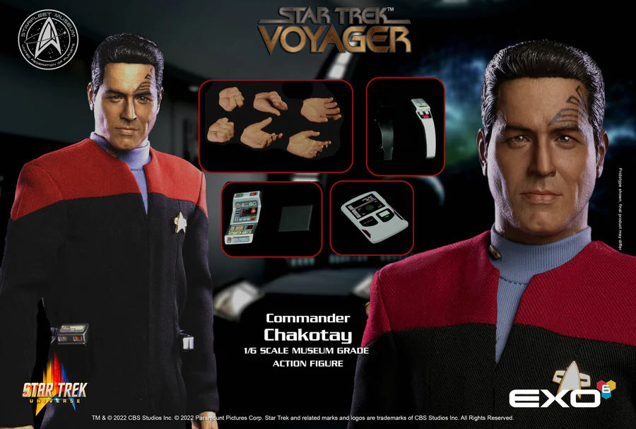 EXO-6 - Star Trek - COMMANDER CHAKOTAY - Voyager  - EXO-6 (Star Trek Universe) action figure collectible [Barcode 656382801010] - Main Image 4