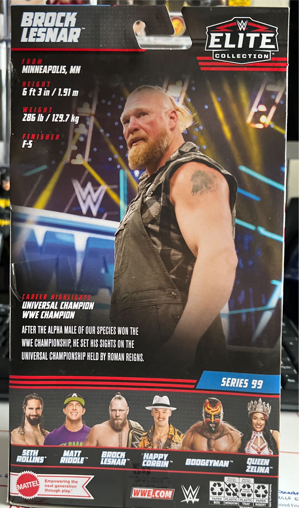 Brock Lesnar - Mattel Wwe (WWE) action figure collectible - Main Image 2