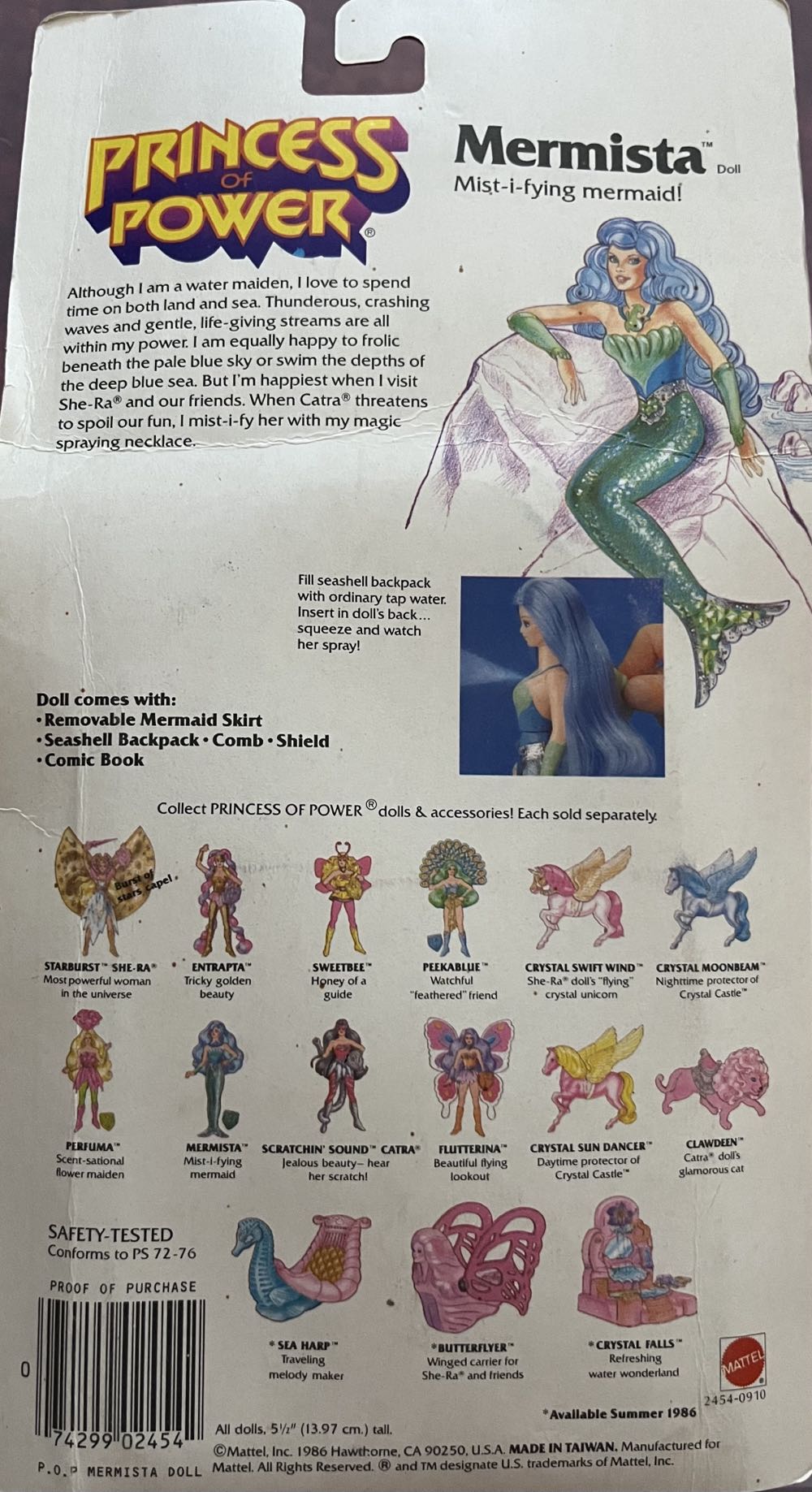 Mermista  (Princess Of Power/Vintage) action figure collectible [Barcode 074299024542] - Main Image 2