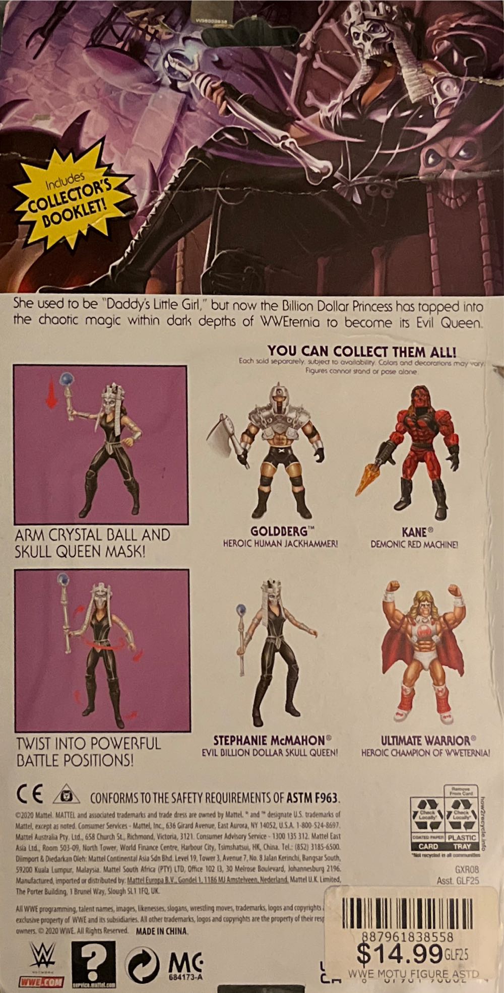 Stephanie McMahon - Mattel (Masters Of The WWE Universe) action figure collectible [Barcode 887961838558] - Main Image 2