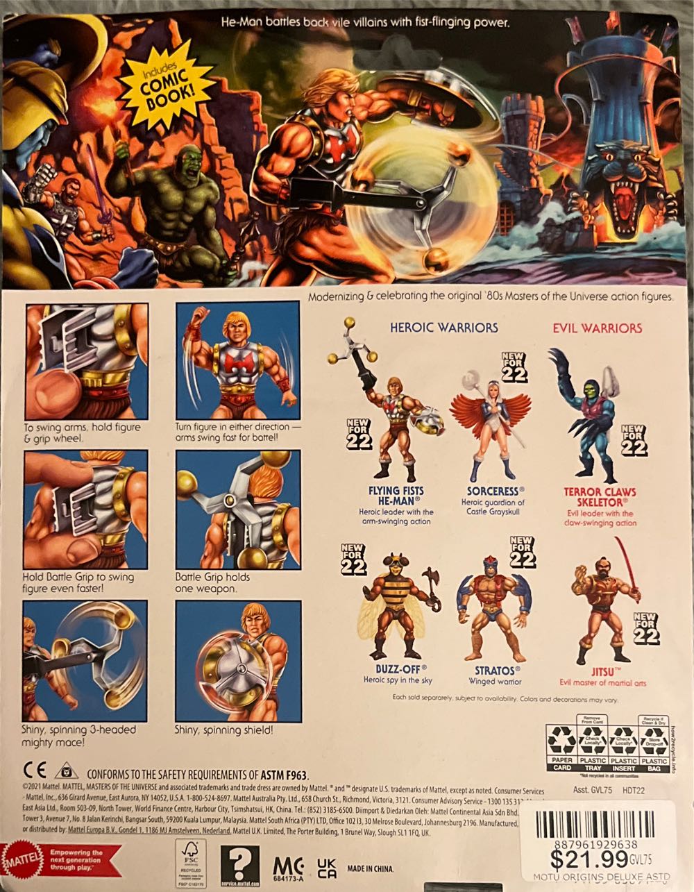 MOTU Buzzsaw Hordak - Mattel (Masters of the Universe: Origins) action figure collectible [Barcode 887961929638] - Main Image 2