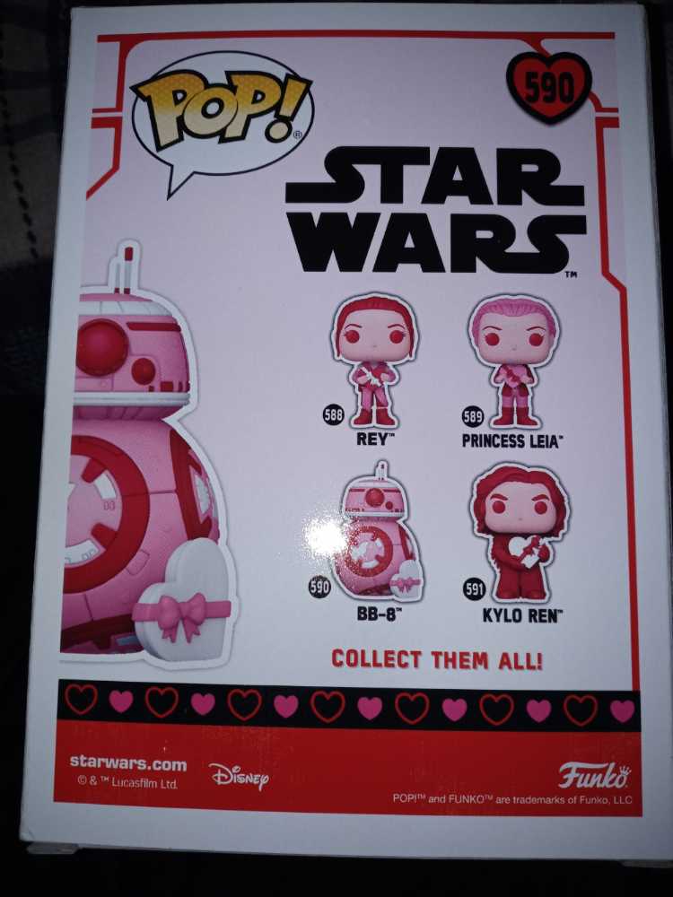Star Wars: Valentines Day - BB-8 #590 - Funko (Valentine’s Day Star Wars) (Valentine’s Day Star Wars) action figure collectible [Barcode 889698676113] - Main Image 2