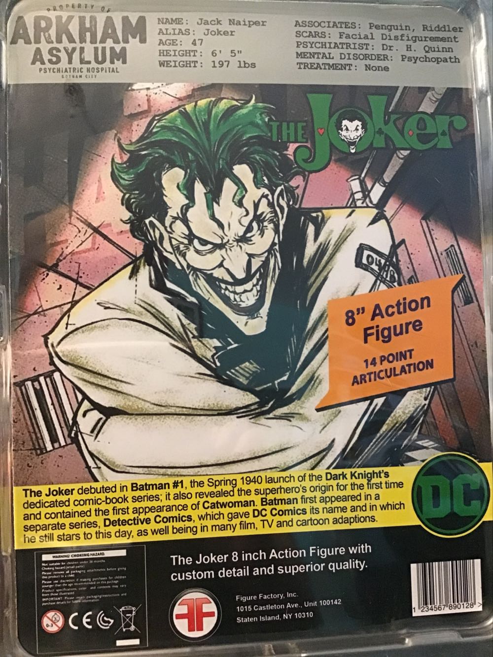 BATMAN Joker - Figure Factory action figure collectible [Barcode 1234567890128] - Main Image 2