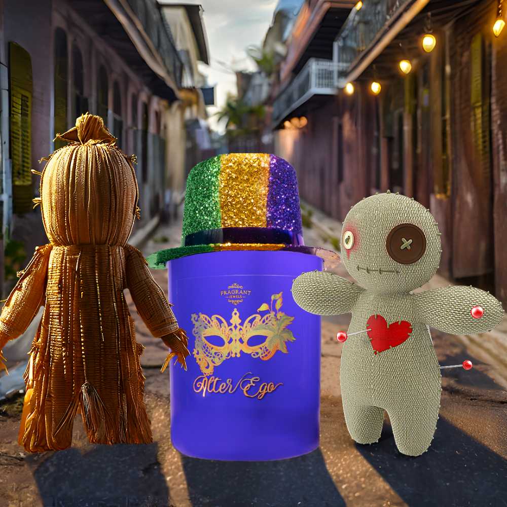 CANDLE: Mardi Gras Candle Theater Masks - Fragrant Jewels (Mardi Gras Candles) action figure collectible - Main Image 4