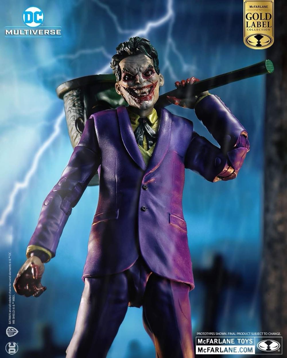 DC Multiverse Gold Label DC vs. Vampires Series THE JOKER (Walmart Exclusive) - McFarlane - DC Multiverse (DC vs. Vampires) action figure collectible - Main Image 3