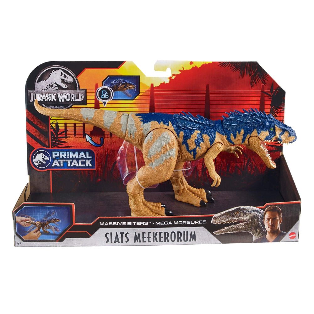 Jurassic World: Siats Meekerorum - Mattel (Jurassic World: Massive Biters) action figure collectible - Main Image 2