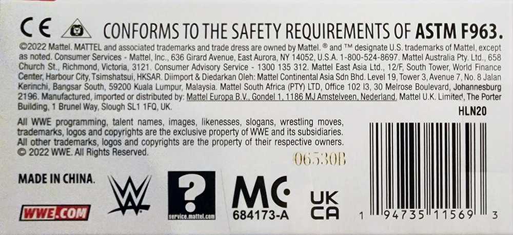 Bret “Hit Man” Hart - Mattel (WWE Ultimate Edition: WWE Legends) action figure collectible [Barcode 194735115693] - Main Image 4