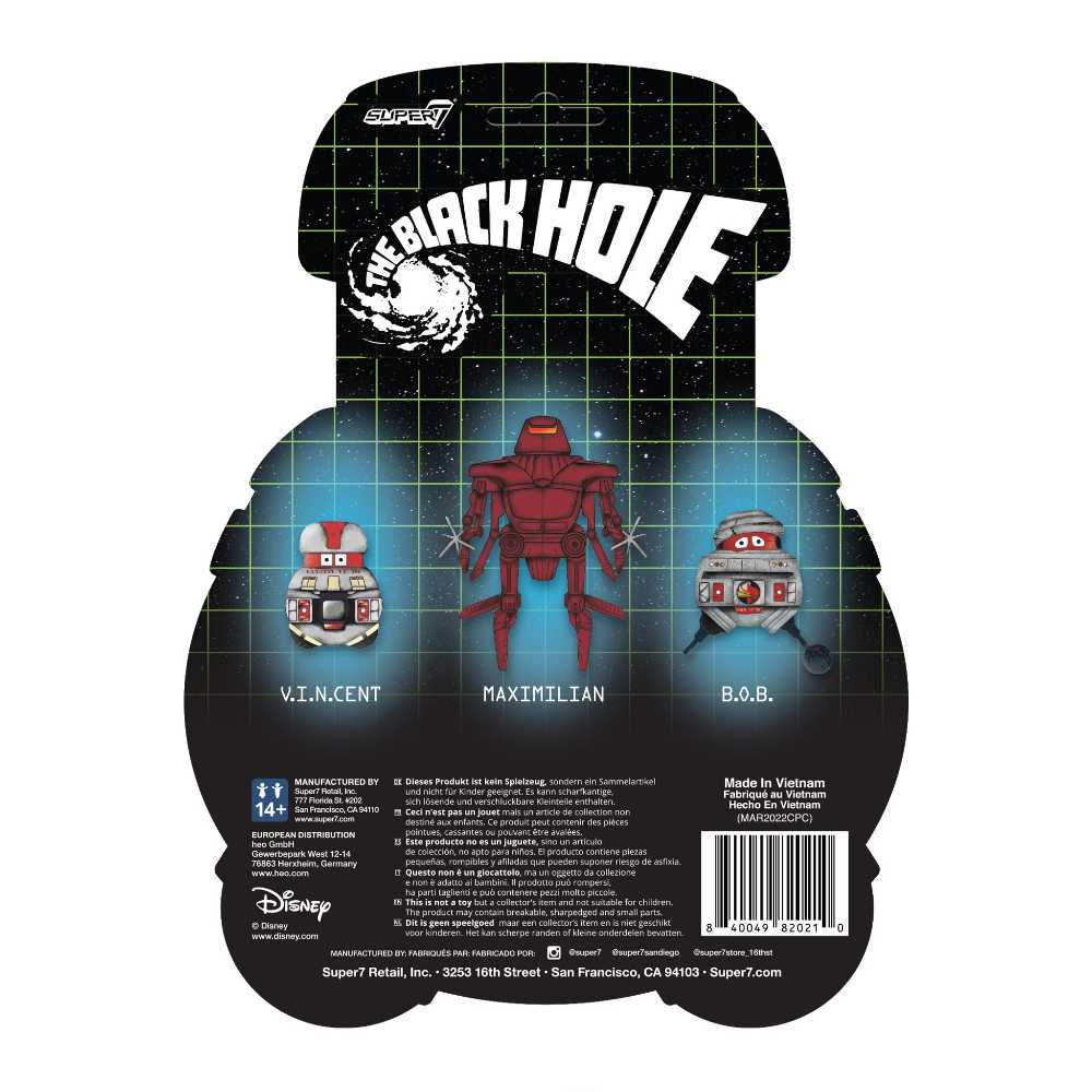The Black Hole - V.I.N.C.E.N.T. - Super7 (ReAction) (The Black Hole) action figure collectible [Barcode 840049820210] - Main Image 2