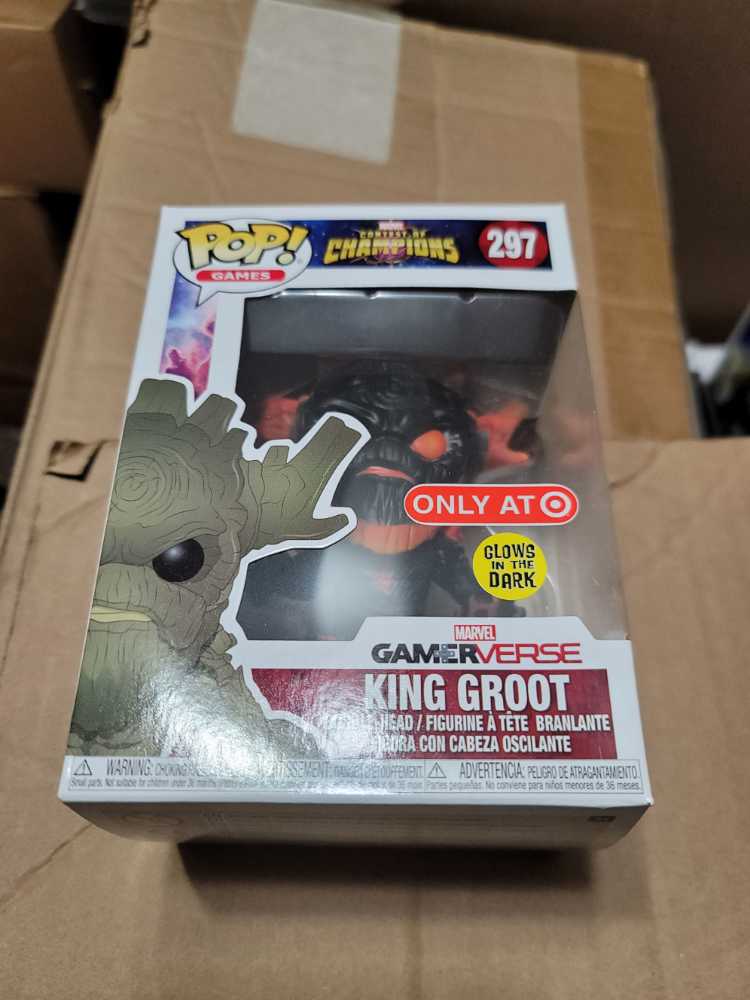 King Groot Glow In The Dark Conquest Of Champions 297 Gameverse Target Exclusive  - Funko action figure collectible [Barcode 889698268455] - Main Image 2
