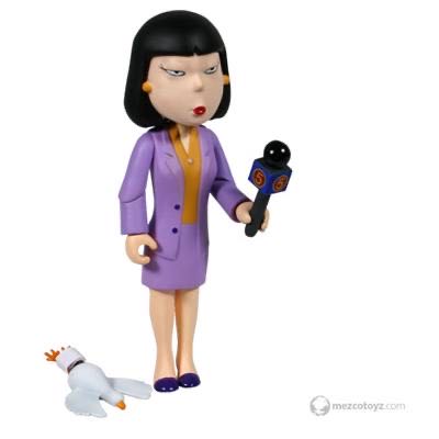 Mezco - Family Guy - TRICIA TAKANAWA  (purple)  - Mezco Toys (Series 5) action figure collectible [Barcode 696198200539] - Main Image 2