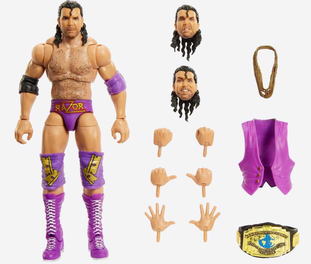 Razor Ramon Ultimate - Mattel (WWE Ultimate Edition) action figure collectible [Barcode 194735107667] - Main Image 3