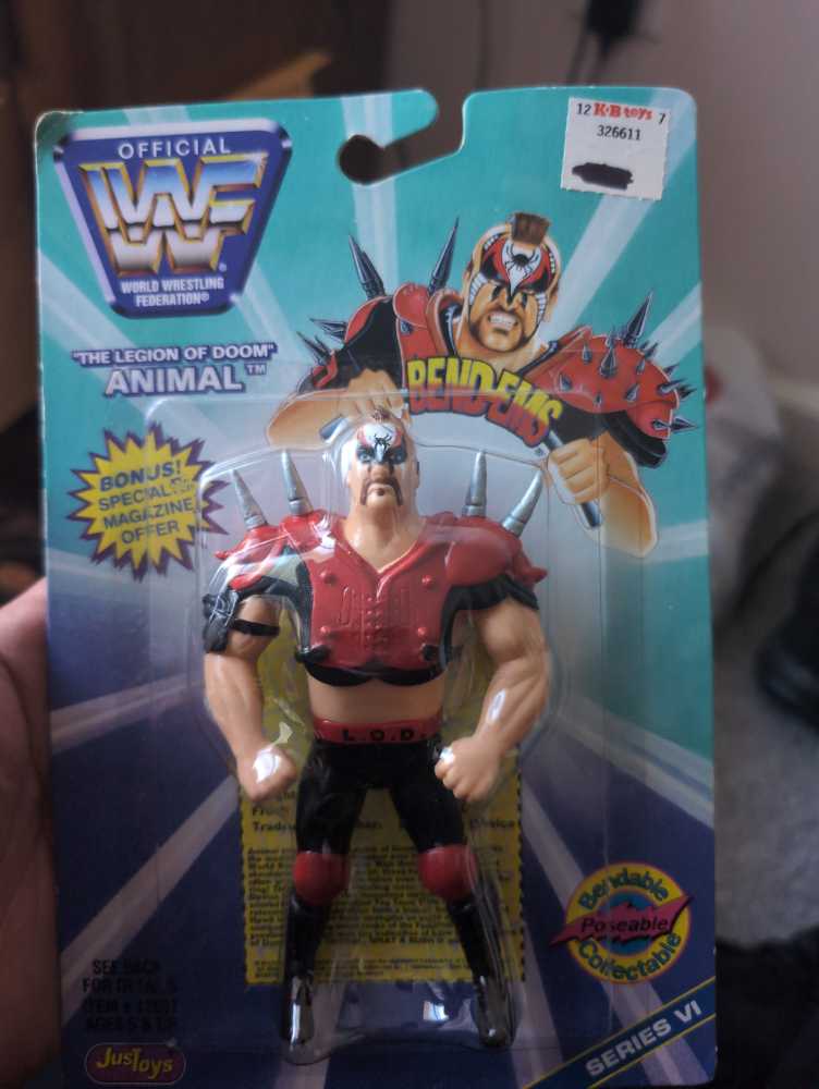Animal Legion Of Doom - WWF BendEms Series VI - Just Play (WWF JustToys Bend-Ems Series 6) action figure collectible [Barcode 020616126871] - Main Image 3