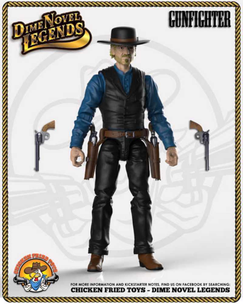 Dime Novel Legends Gun Fighter  - Chicken Fried Toys (Dime Novel Legends) action figure collectible - Main Image 2