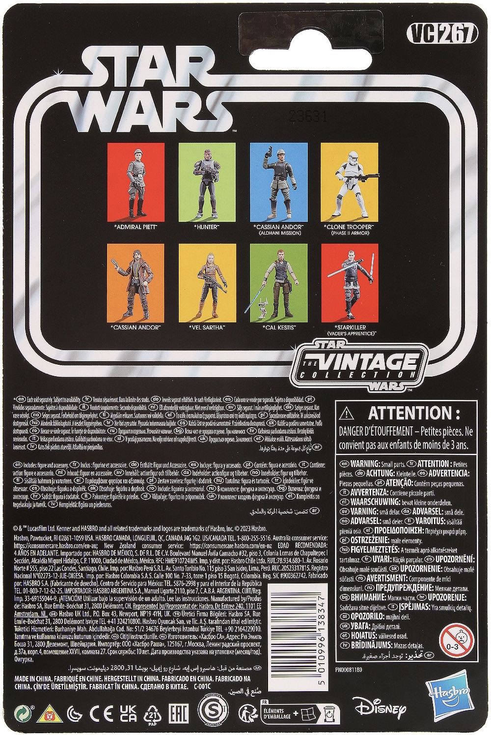 VC267 Cassian Andor (Aldhani Mission) - Disney / Hasbro (Vintage Collection 3.75” 2018- Now) action figure collectible [Barcode 5010996138347] - Main Image 2
