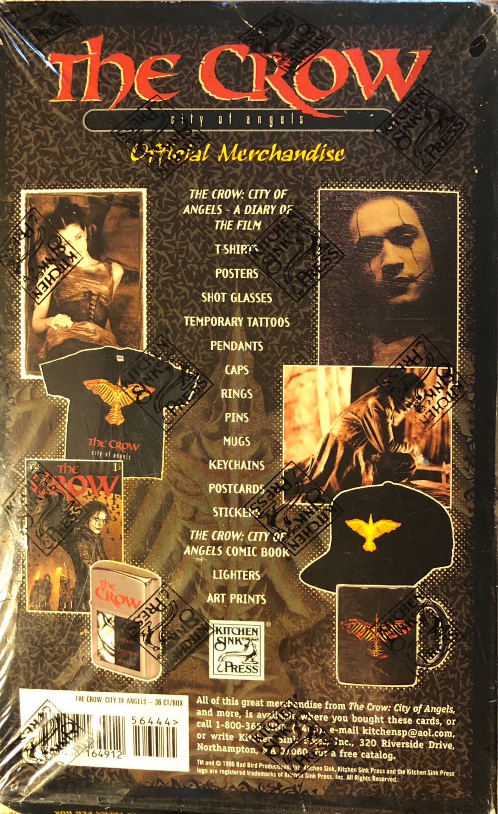 The Crow: City Of Angels Official Movie Trading Card Hobby Box  action figure collectible [Barcode 9780878164912] - Main Image 3