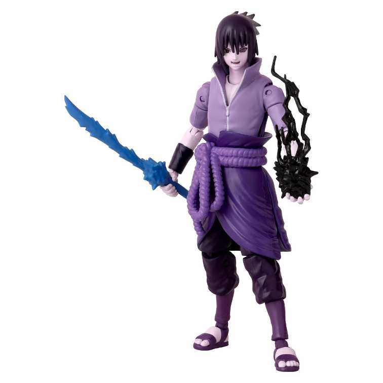 Sasuke (Rinnegan Mangekyo Sharingan) - Bandai America (Naruto: Shippuden Anime Heroes) action figure collectible [Barcode 045557369620] - Main Image 4
