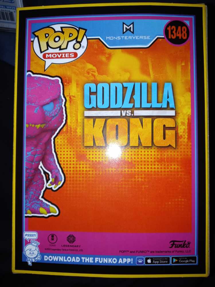 Godzilla Vs Kong # 1348 : Pop! Movies Godzilla Entertainment Earth Exclusive Limited Edition - Funko (Godzilla VS Kong) (Godzilla Vs Kong) action figure collectible [Barcode 889698687249] - Main Image 2