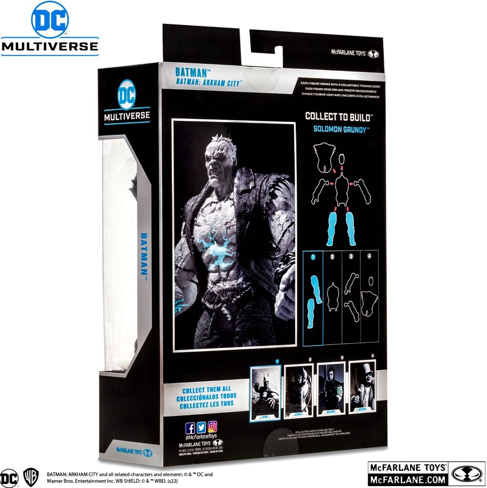 DC Multiverse Batman Arkham City White Gold Series BATMAN (BAF Solomon Grundy) - Mcfarlane (DC Multiverse) action figure collectible - Main Image 2