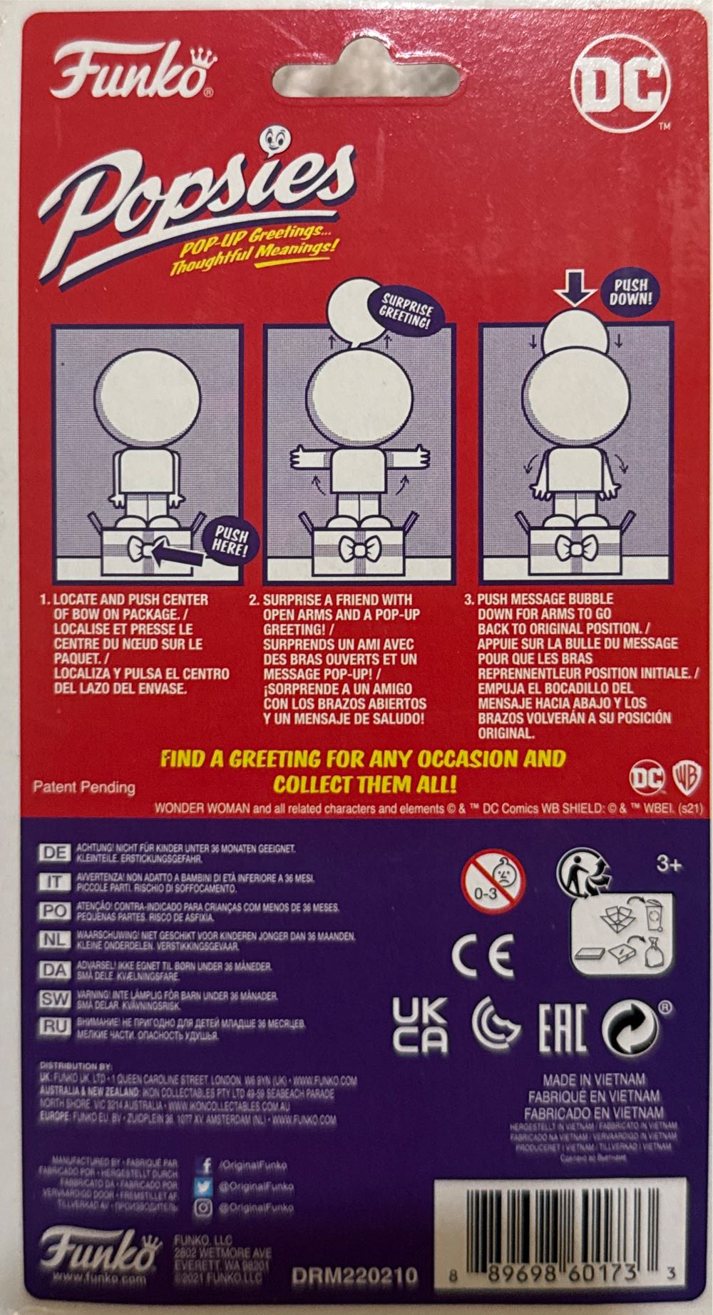 Funko Popsies: Wonder Woman - Funko action figure collectible [Barcode 889698601733] - Main Image 3