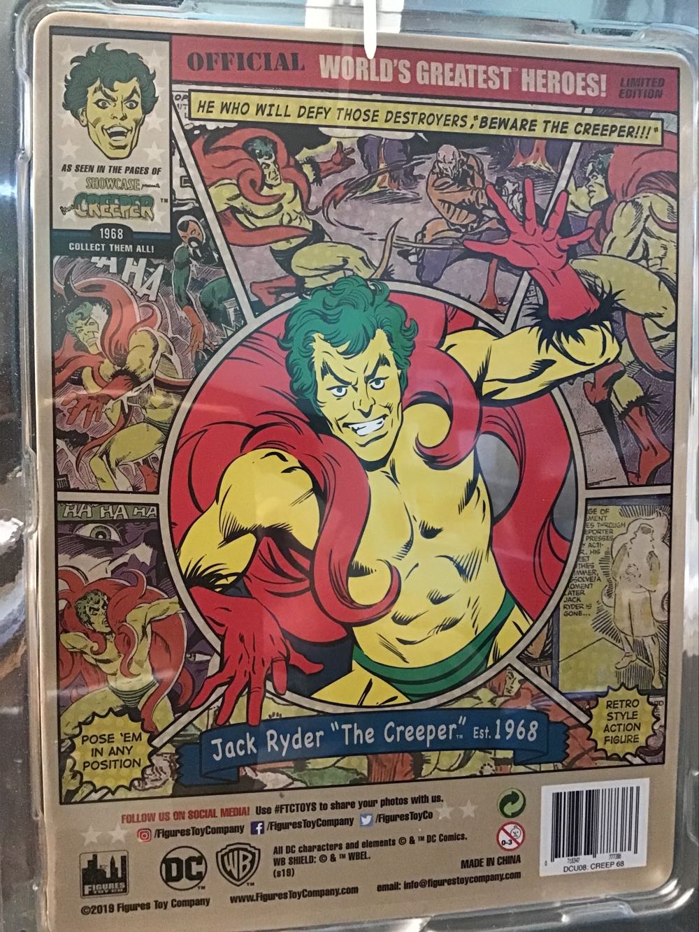 DC Comics Creeper - Figures Toy Company (World’s Greatest Super Heroes) action figure collectible - Main Image 2