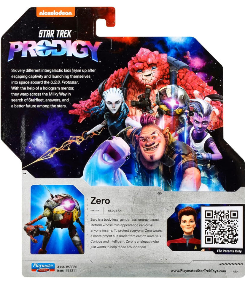 ST:PRO - 5”: ZERO Action Figure - Playmates (Star Trek Universe) action figure collectible [Barcode 043377632115] - Main Image 3