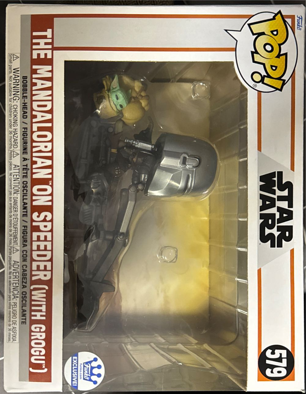 Mandalorian On Speeder With Grogu - Funko (Star Wars) action figure collectible [Barcode 889698682855] - Main Image 2