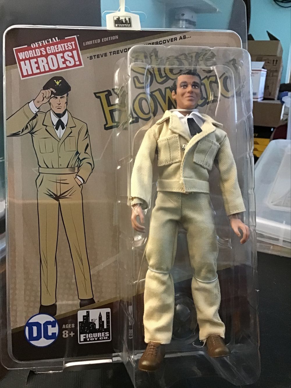 WONDER WOMAN- Steve Howard - Figures Toy Company (World’s Greatest Super Heroes) action figure collectible [Barcode 718347778390] - Main Image 1