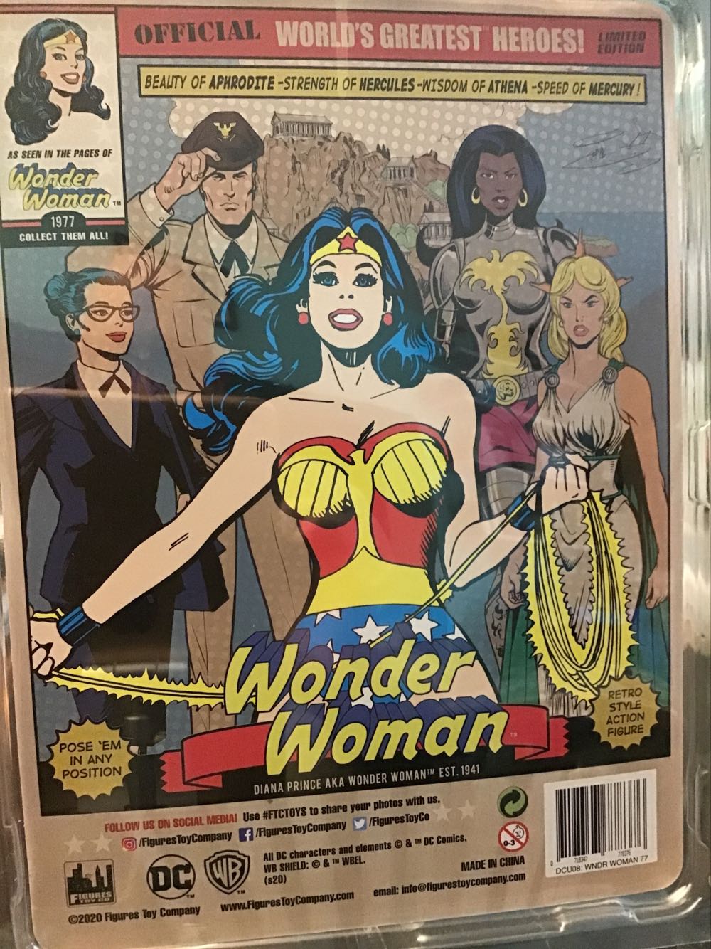 Wonder Woman - Figures Toy Company (Official World’s Greatest Heroes!) action figure collectible [Barcode 718347778376] - Main Image 2