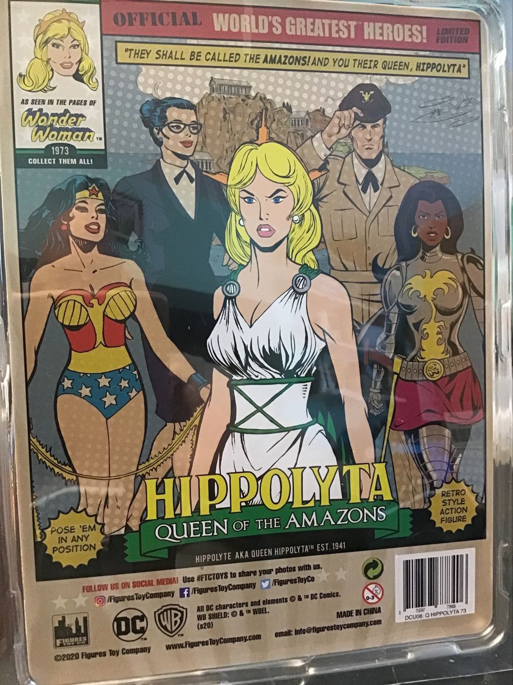 WONDER WOMAN- Hippollyta - Figures Toy Company (Wonder Woman Retro) action figure collectible [Barcode 718347778406] - Main Image 2