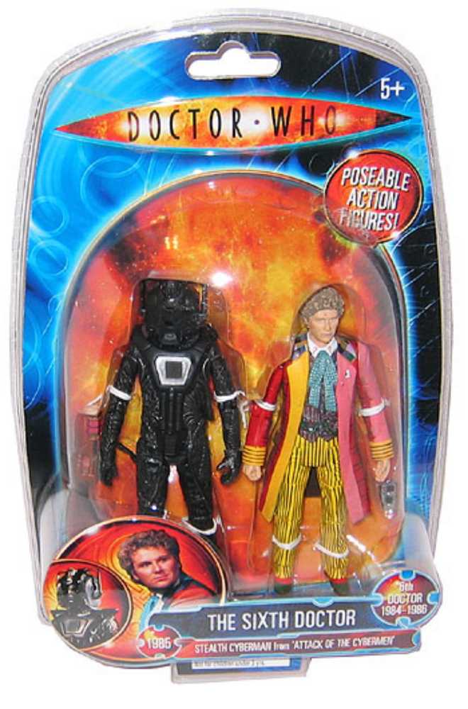 6th Doctor and Stealth Cyberman - Character Options (Doctor Who) action figure collectible - Main Image 2