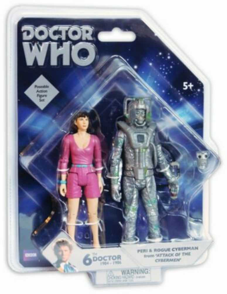 6th Doctor - Peri and Rogue Cyberman - Character Options (Doctor Who) action figure collectible - Main Image 2