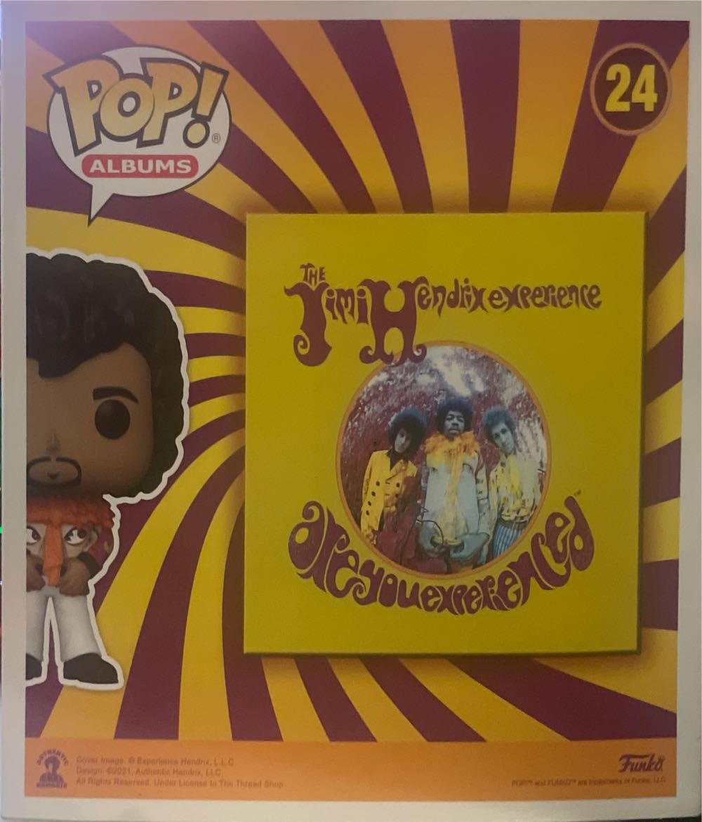 Pop: Funko Pop! Albums- #24 Jimi Hendrix-  Are You Experienced Vinyl Figure - Funko (Jimi Hendrix) action figure collectible [Barcode 889698588997] - Main Image 3