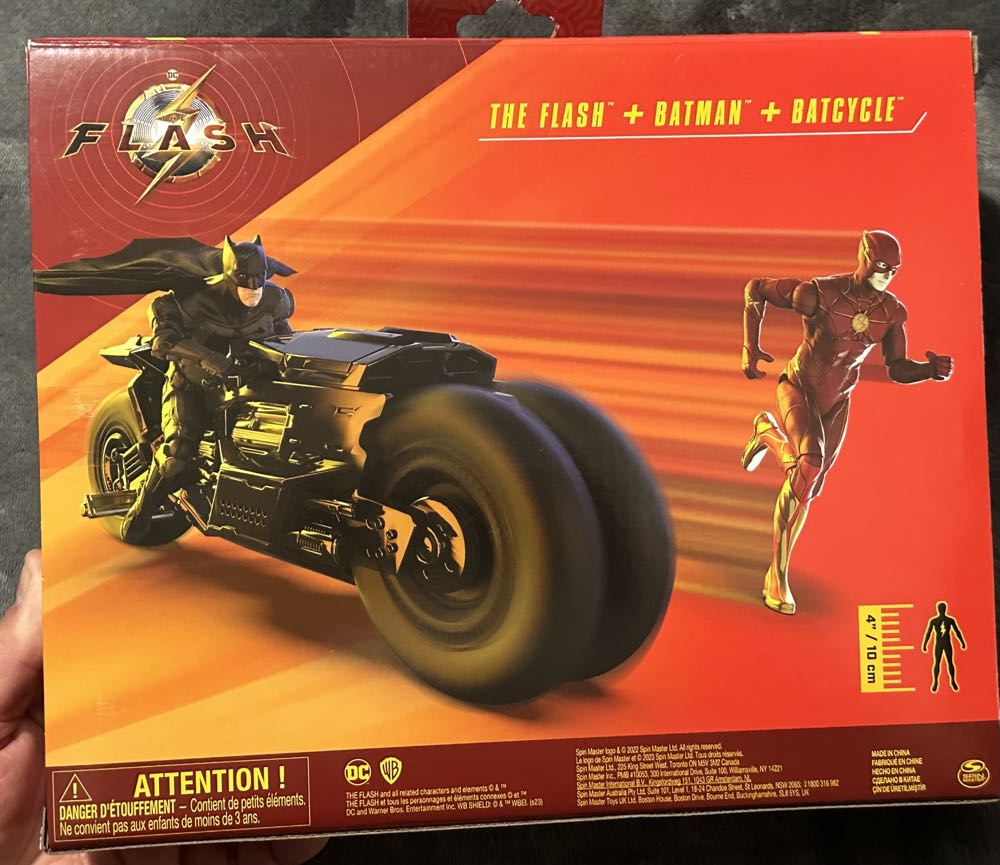 Batman & Flash & Batcycle (3-Pack) - Spin Master (Flash, The (Movie)) action figure collectible [Barcode 778988436103] - Main Image 4