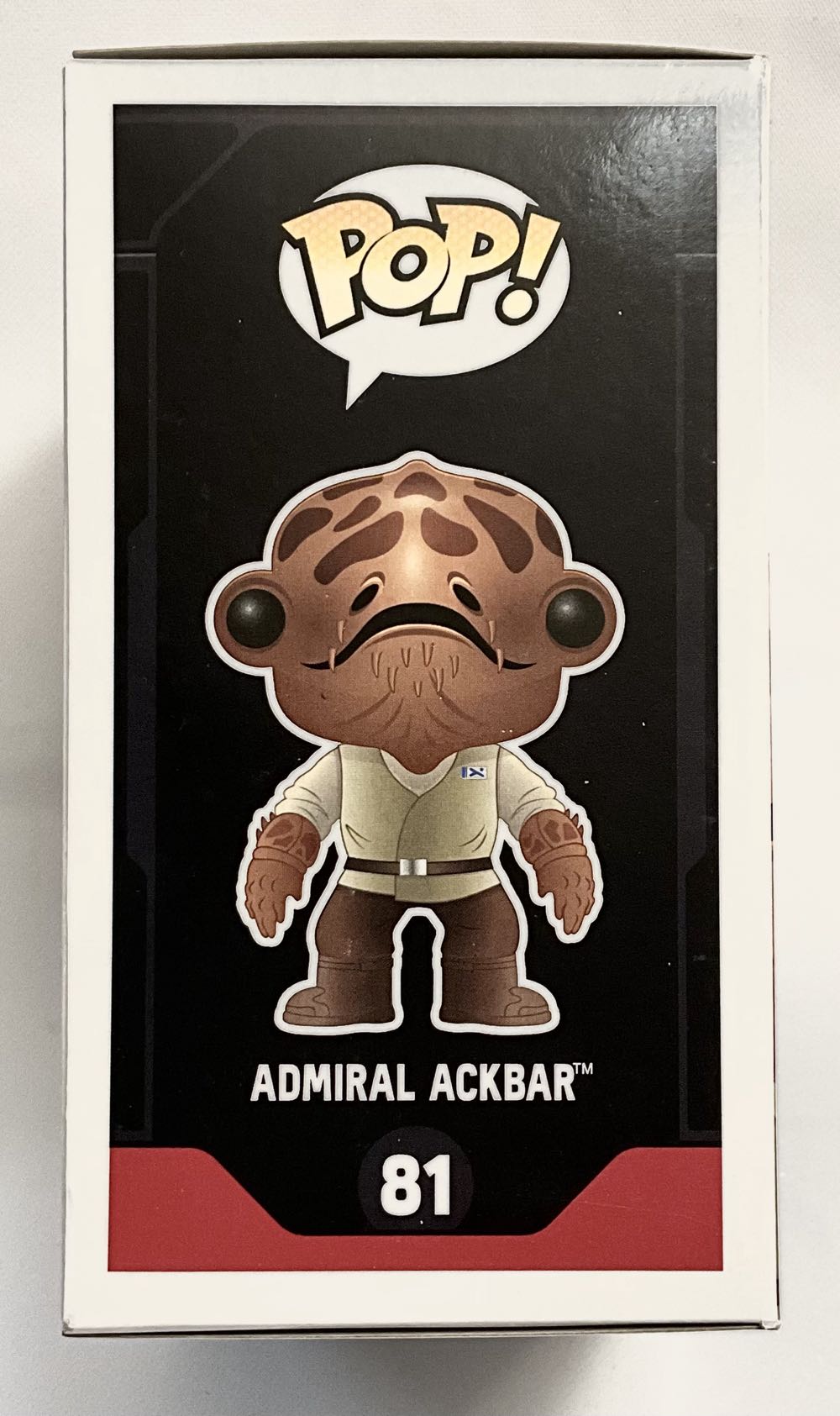 #81 Admiral Ackbar  (Funko Pop!) action figure collectible [Barcode 849803065850] - Main Image 3