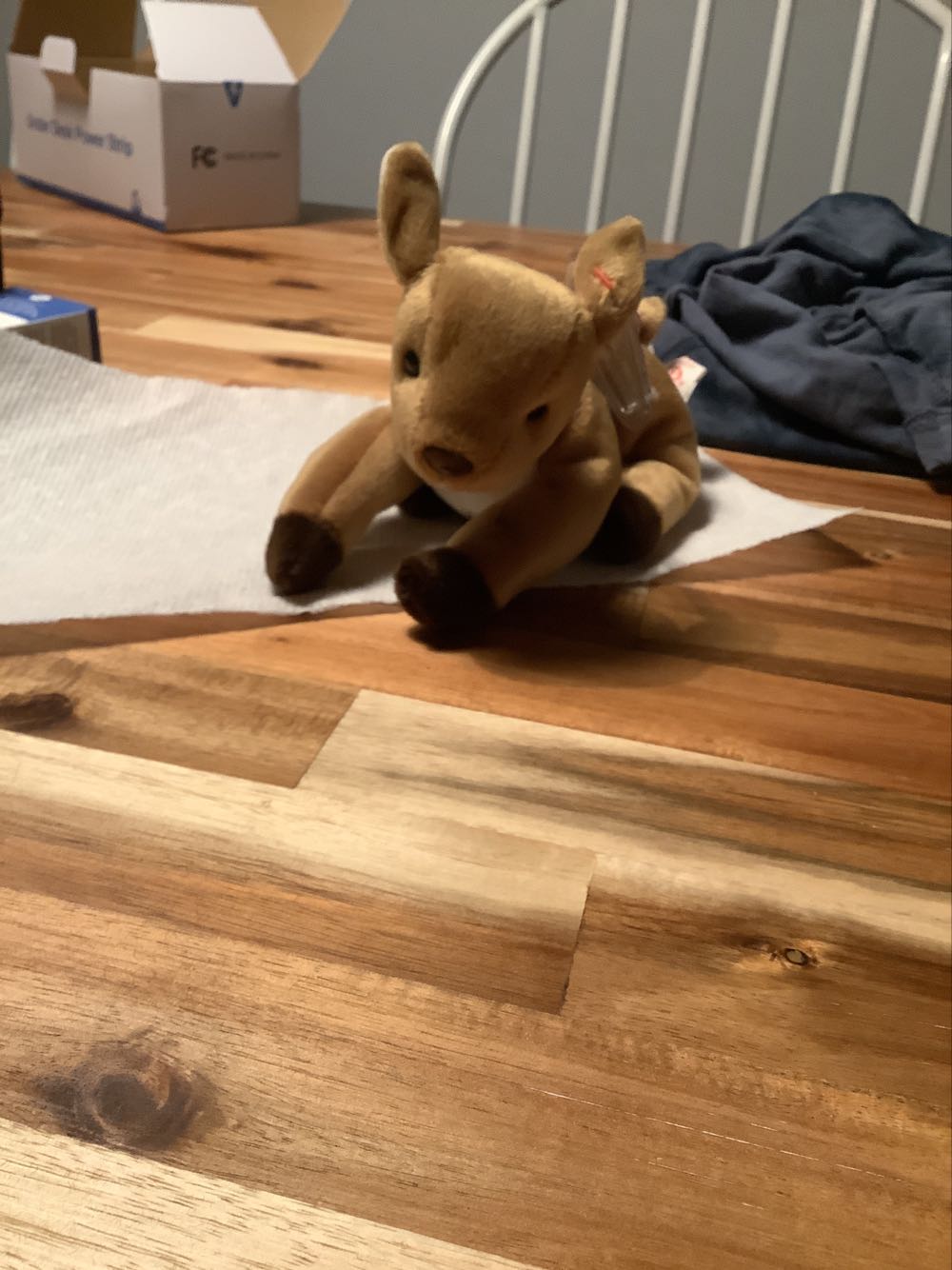 Baby Rare Whisper Fawn Deer Ty Whisper Deer Plush P.e. Pellets New With Tag Errors Vintage Rare Ty Beanie Baby Whisper The Deer Plush Stuffed Animal Baby ”whisper” The Fawn Ty Original P.e. Pellets 1998 With Errors Mint Tags  action figure collectible [Barcode 008421041947] - Main Image 2