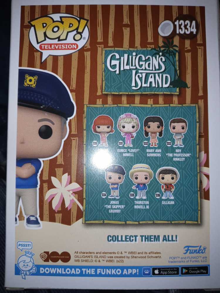 Gilligan’s Island 1334 Jonas "The Skipper” Grumby  - Funko (Gilligan’s Island) (Gilligan’s Island) action figure collectible [Barcode 889698707640] - Main Image 2