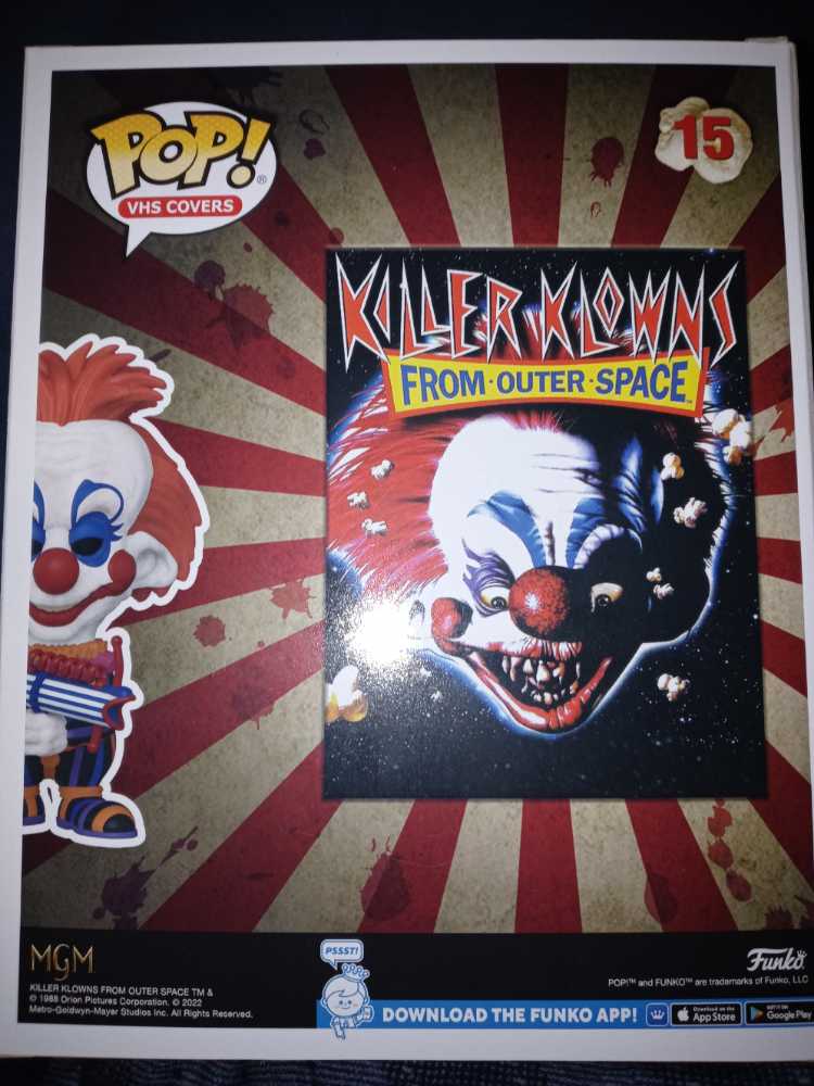 15 Rudy (Size) - Killer Klowns From Outer Space  - Funko (Funko Pop! VHS Covers) action figure collectible [Barcode 889698682459] - Main Image 2
