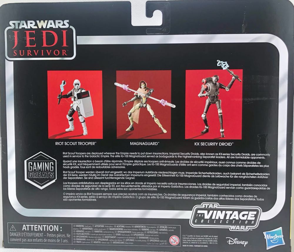 (D) 3 Figure Set (Jedi Survivor) - Hasbro (Star Wars The Vintage Collection) (Star Wars) action figure collectible - Main Image 2