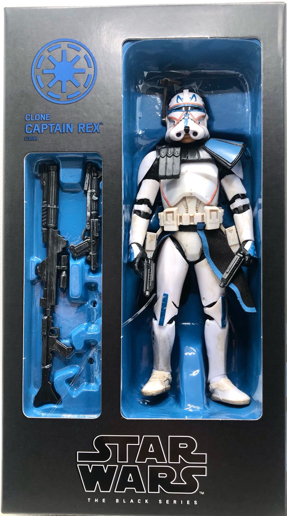 (D) Clone Captain Rex - Hasbro (Star Wars Black 6”) (Star Wars) action figure collectible - Main Image 2
