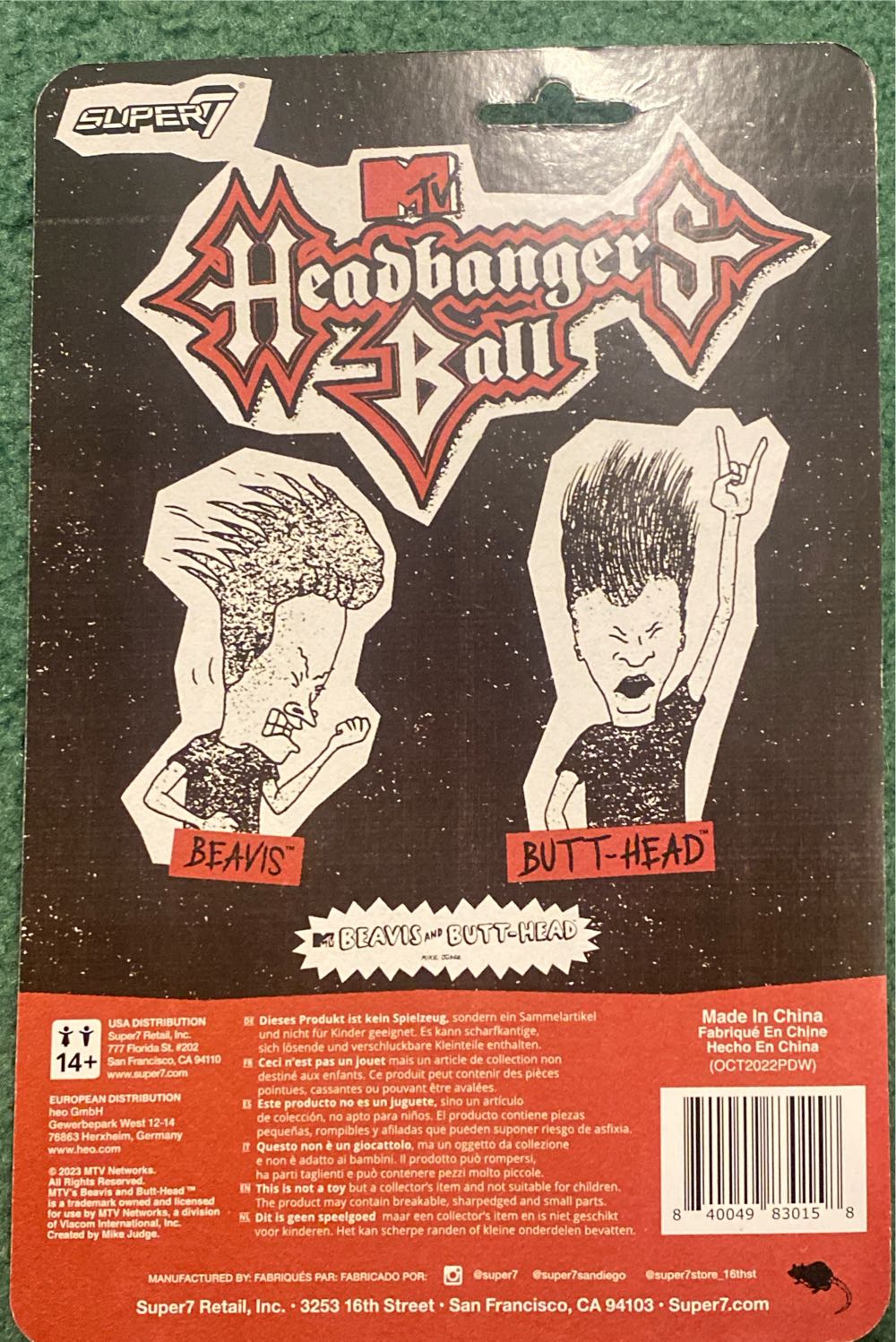 Butthead - Super 7 action figure collectible [Barcode 840049830158] - Main Image 2