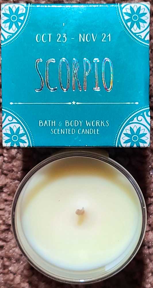 CANDLE: Enchanted Bath & Body Works  Scorpio Mini Blue Ocean Waves 2017 - Bath & Bodyworks Candle (Enchanted Candles) action figure collectible [Barcode 667546389329] - Main Image 3