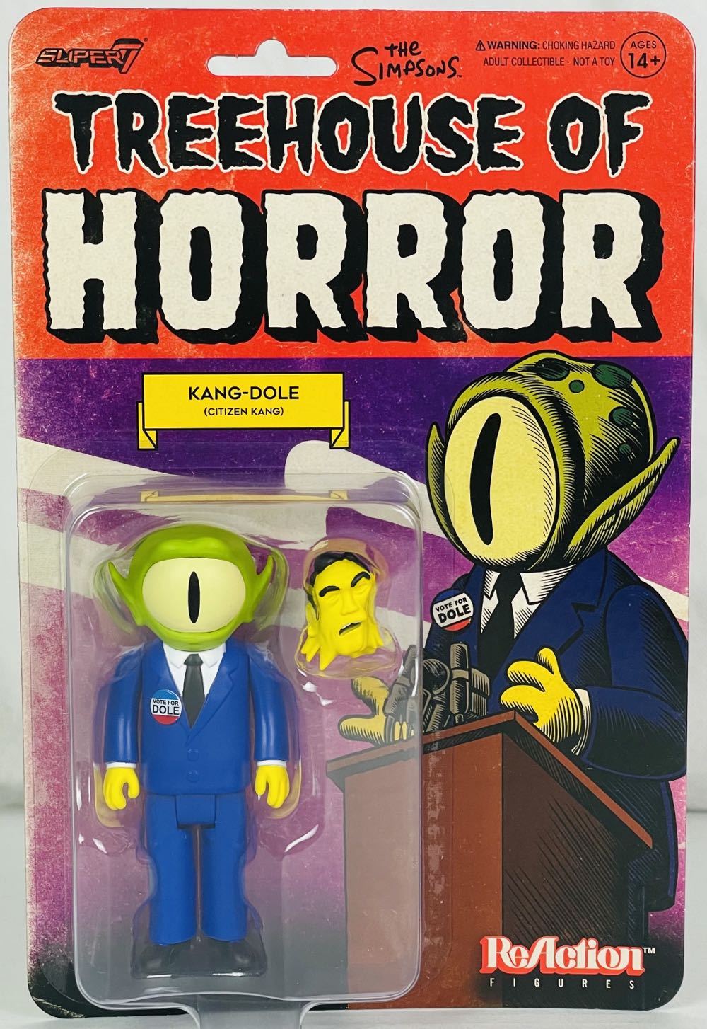 Simpsons Treehouse Of Horror Kang - Super 7 (ReAction) (The Simpsons: Treehouse of Horror) action figure collectible [Barcode 840049824270] - Main Image 2