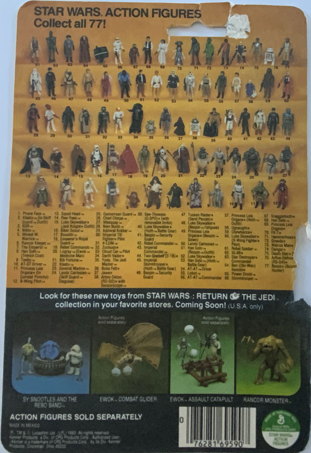Star Wars ROJ: Chief Chirpa - Kenner (Lili Ledy Version (No COO w/diff date stamp) Mexico) action figure collectible [Barcode 076281695907] - Main Image 4